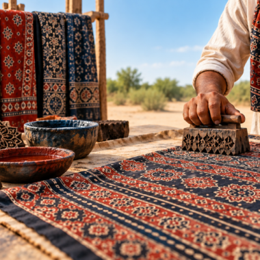 Authentic Handblock Ajrakh vs. Fake Screen Print: 5 Artisan Secrets