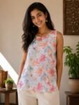 Casual Sleeveless Short Top Kurti